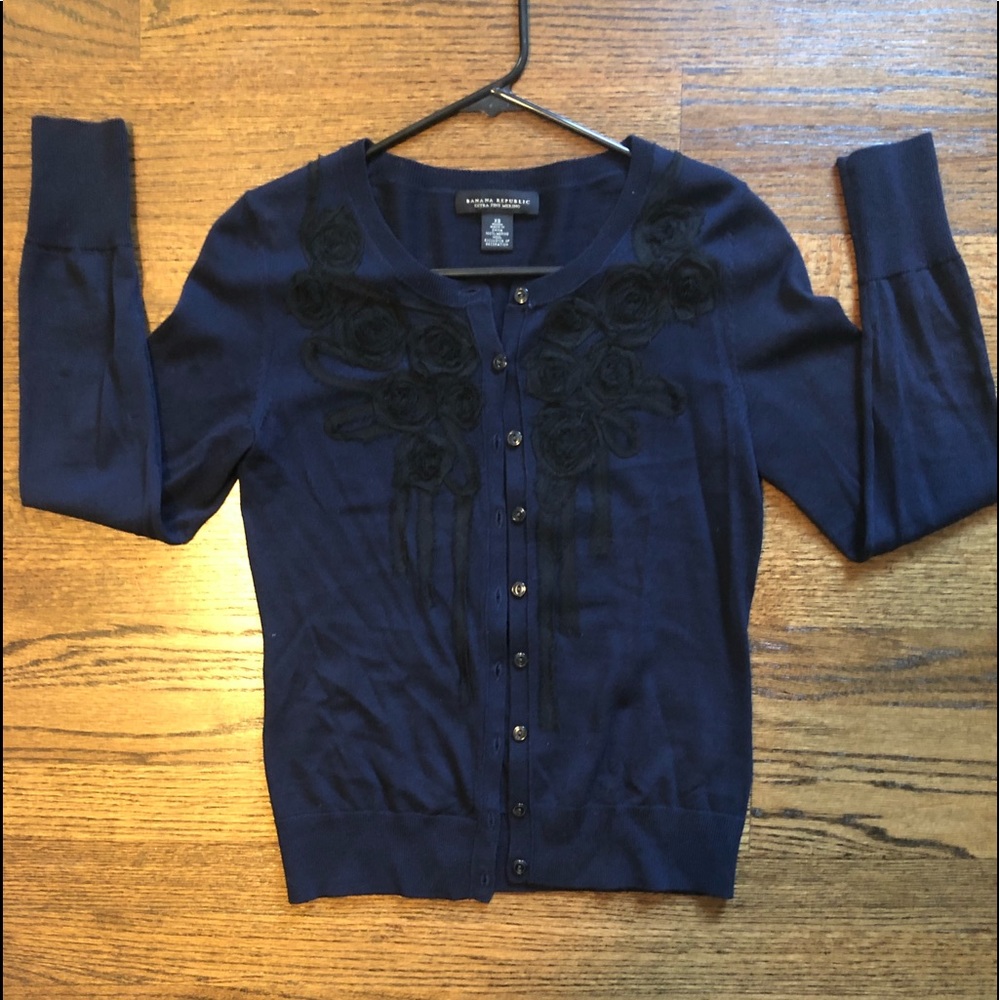Banana Republic extra fine merino wool cardigan